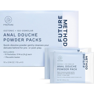 Erotic Niche Anal Douche Powder pH Balanced Soothing Cleanser for Enema Bulbs