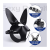 Bunny BDSM Blindfold Mask with Adjustable Headband - Erotic Niche