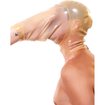 Latex hood for men and women, cosplay and fetish mask for BDSM and parties