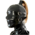 Latex Hood with Eye Patch and Braids for Cosplay Party Erotic Niche