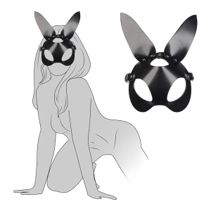 Erotic Niche Leather BDSM Mask Blindfold Adjustable Headband