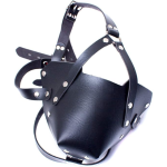 Erotic Niche Leather Face Mask Soft PU Headgear for Cosplay Games