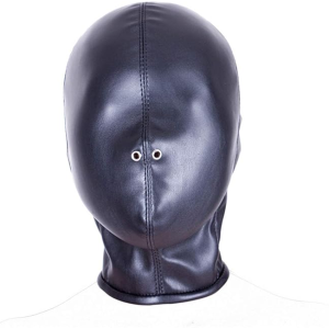 Erotic Niche Leather Halloween Mask Full Face BDSM Fetish Play