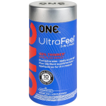 ONE Condoms UltraFeel 10 Pack Latex and Lubricant Combo for Enhanced Sensitivity