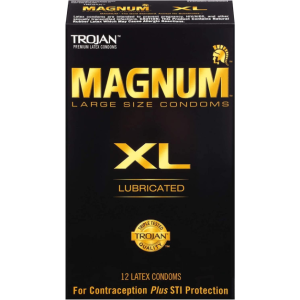 Trojan Magnum XL Size Lubricated Latex Condoms 12 Count Erotic Niche