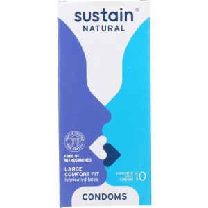 Sustain Comfort Fit Condoms Latex for Protection and Comfort